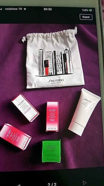 Shiseido Shiseido seyahat boy set 