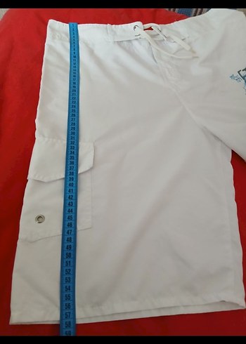 Beyaz Baskılı Erkek Mini Şort - Görsel 6