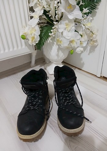 Siyah Bağcıklı Erkek Street Style Bot - Görsel 2