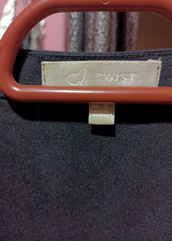 Twıst Gabardin Düğmeli Siyah Kadın Yelek - Görsel 2