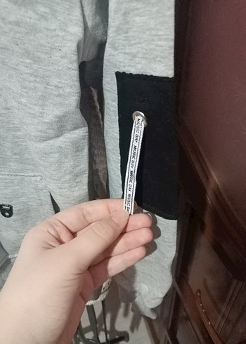 Gri Kapüşonlu Erkek Sweatshirt - Görsel 2