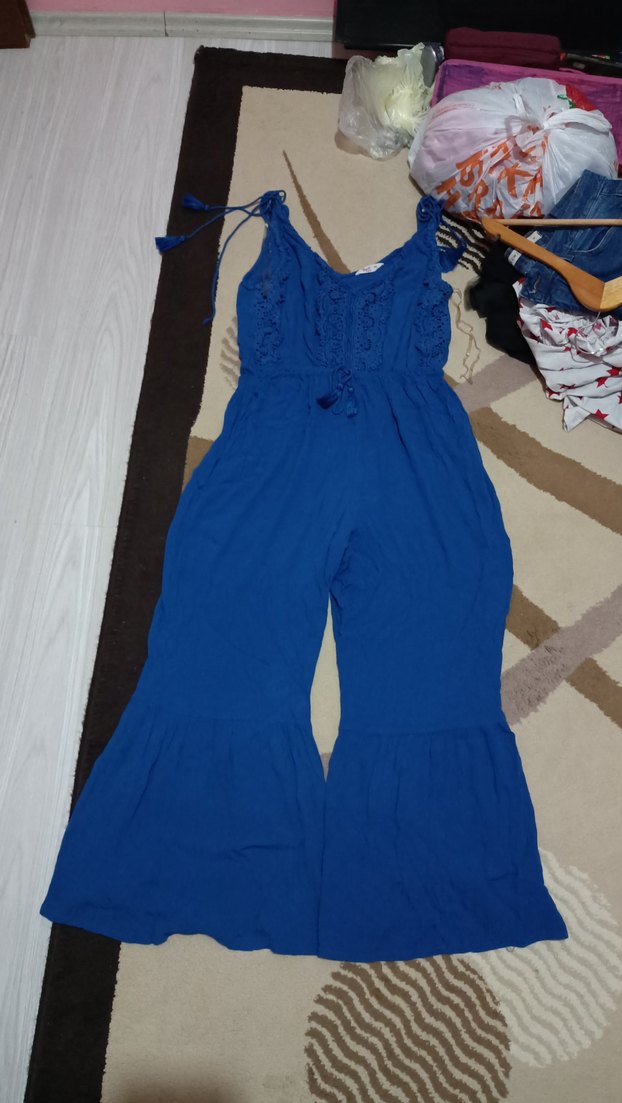 Penti Mavi Kadın Uzun Salaş Tulum - Görsel 3