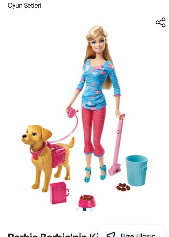 Barbie nin Köpeği Tuvalet Eğitiminde Oyun Seti