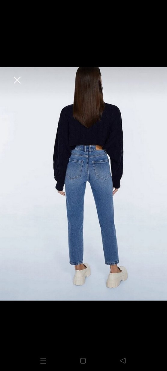 Stradivarius Mavi Kadın Jean - Görsel 2