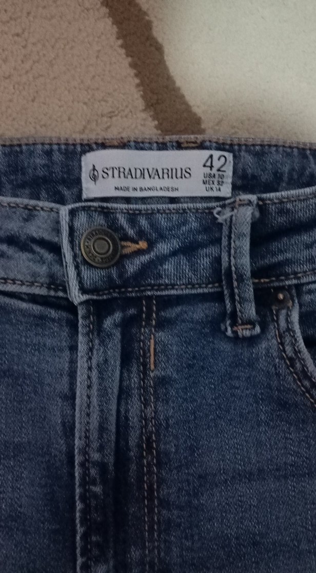 Stradivarius Mavi Kadın Jean - Görsel 4