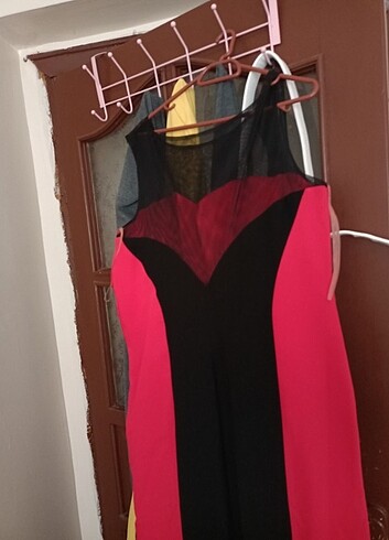 Drabapeli Kırmızı Siyah Kadın Abiye - Görsel 2