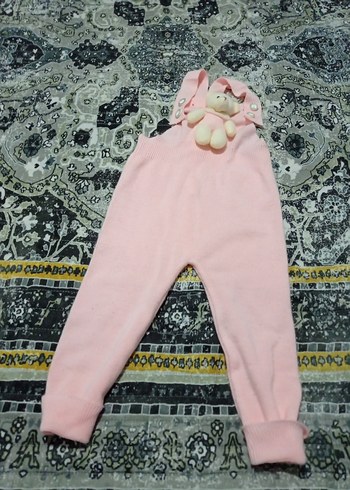 Pembe Örgü Bebek Kız Tulum