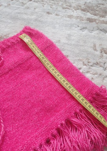 Diger Pembe Kız Çocuk Örgü Ponço - Görsel 2