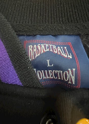 L beden Lakers baskılı basketbol ceketi - Görsel 4