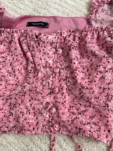 xs Beden Milla renkli crop bluz