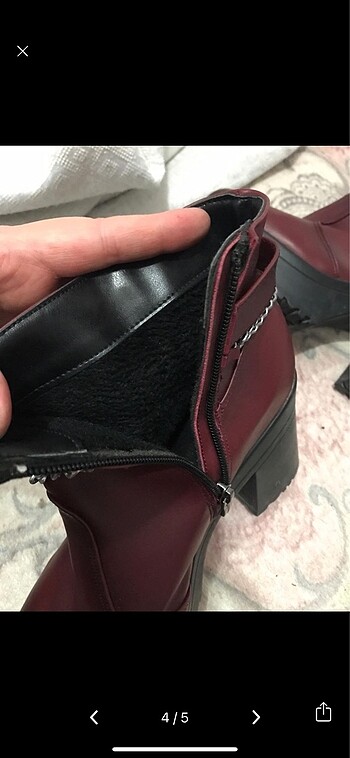 40 Beden bordo Renk Kadın bot