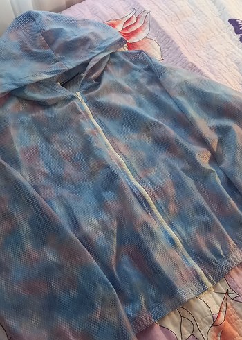 LC Waikiki LCW Pastel Tonlu Kapüşonlu Tie-Dye Ceket
