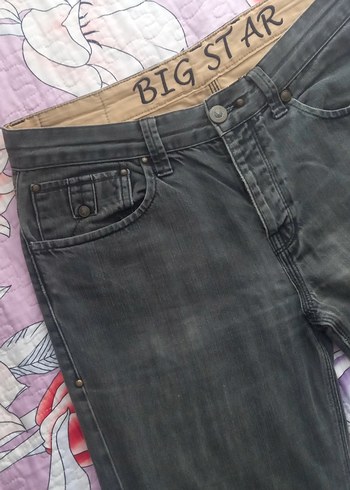 Gri BIG STAR Düğmeli Erkek Denim Pantolon