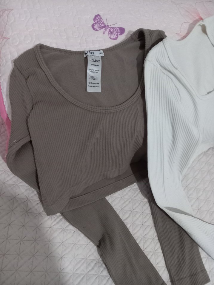 Addax Viral Crop Bluz - Görsel 2