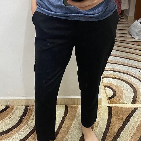 siyah kumaş pant