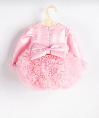 9-12 Ay Beden pembe Renk Kız bebek tütü elbise