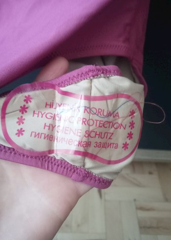 s Beden pembe Renk Kadın Mayo