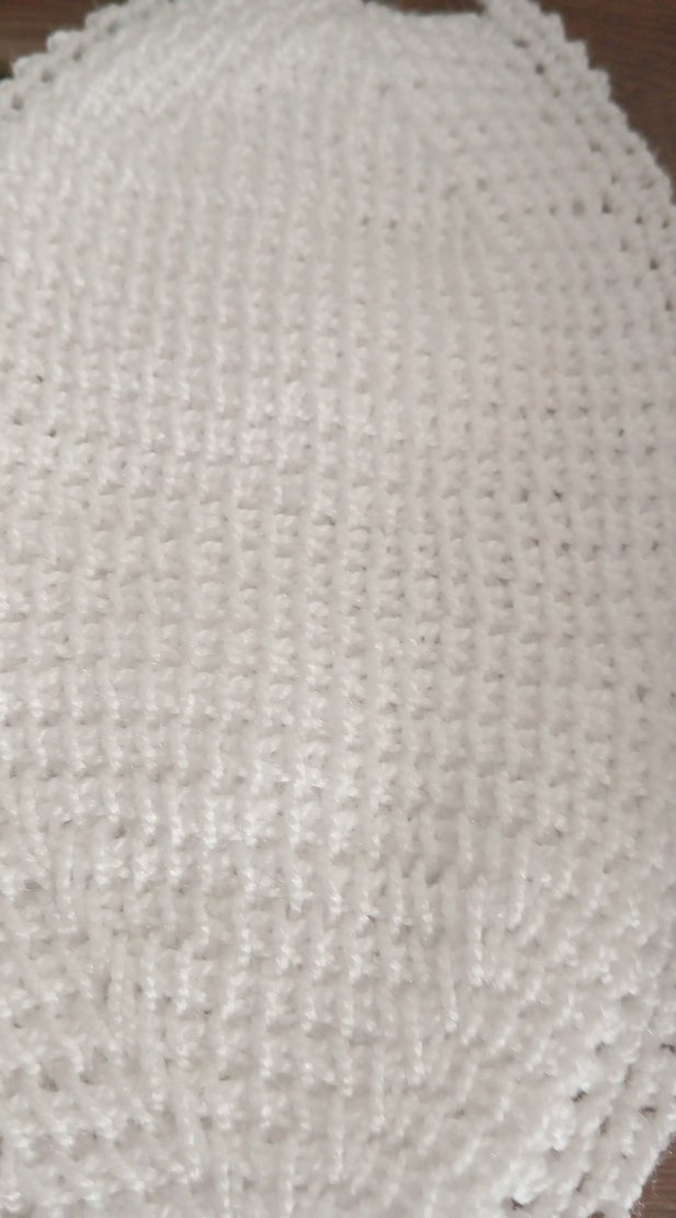 Beyaz Örgü Banyo lifi - Görsel 3