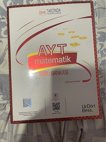 Üç dört beş yayınları 2024 AYT Matematik Soru Bankası