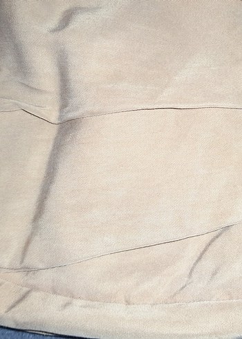 Bej Düz Renk Yumuşak kumaş pantolon - Görsel 2