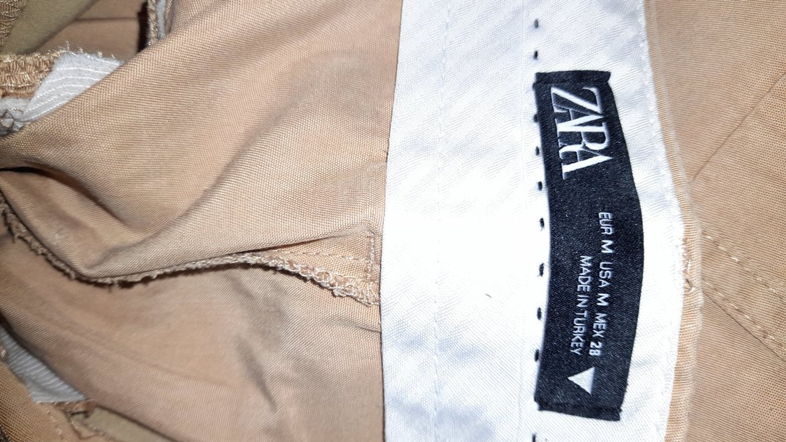 Bej Düz Renk Yumuşak kumaş pantolon - Görsel 3