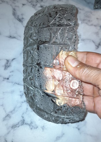 Gri-Beyaz Kristal Desenli Dekoratif sekerlik - Görsel 3