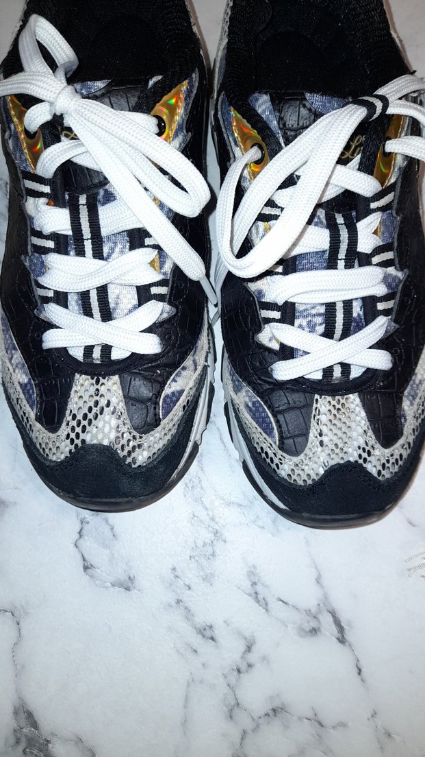 Yılan Desenli Kadın Spor Ayakkabı - Görsel 2