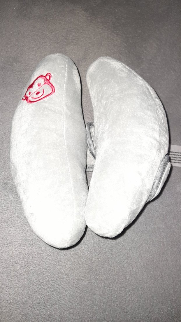 Gri Nakışlı Beyaz Çocuk Yastığı - Görsel 3