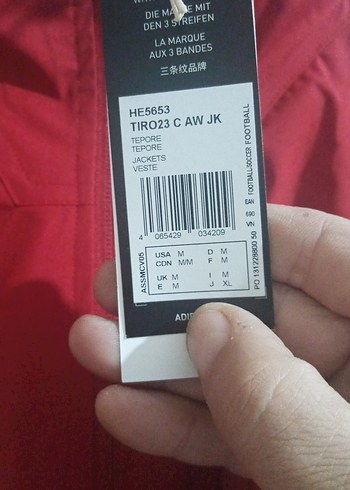 Kırmızı Erkek Spor Tarzı Yağmurluk - Görsel 5