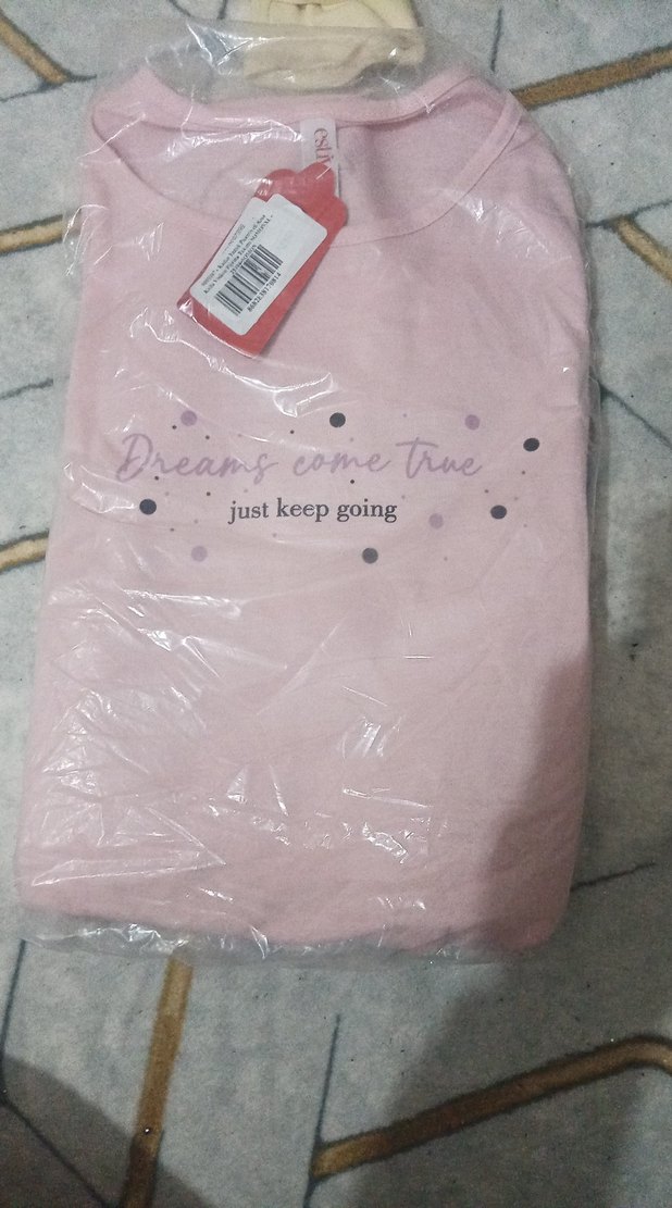 Kız Çocuk Pembe Kısa Kollu Fermuarlı Pijama - Görsel 2