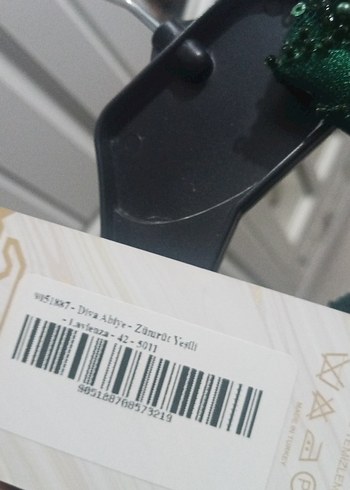 Yeşil Uzun Kollu Kadın Abiye Elbise - Görsel 6