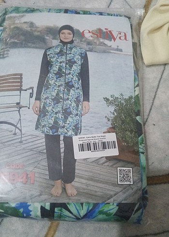 Desenli Uzun Kollu Kadın Tesettür Takım - Görsel 2