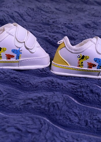 Beyaz Erkek Bebek İlk Adım Ayakkabısı - Görsel 2