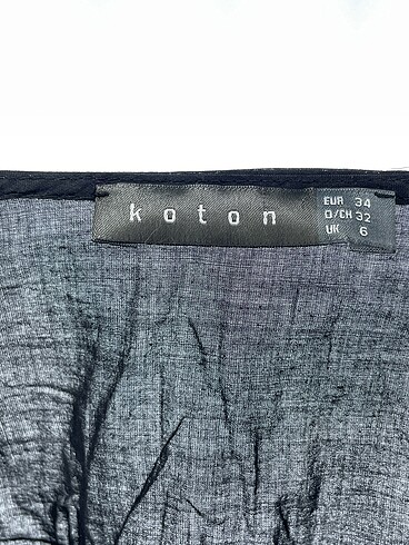 34 Beden siyah Renk Koton Bluz %70 İndirimli.