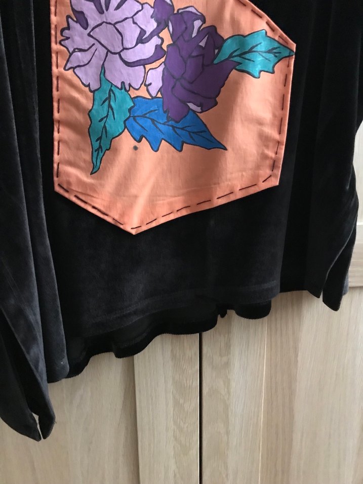 Salaş kadife bluz - Görsel 3