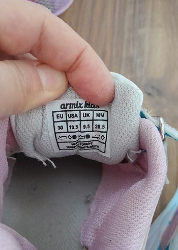 Kız Çocuk Cırtlı Spor ayakkabısı - Görsel 9