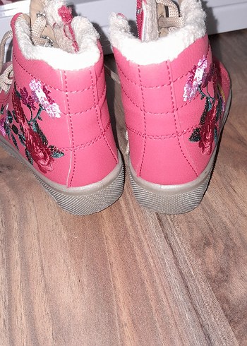 KİNETİX Çocuk Kırmızı Nakışlı Kürklü Bot - Görsel 6