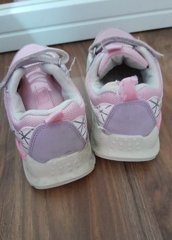 Kız Çocuk Pembe Cırtlı Spor Ayakkabı - Görsel 6