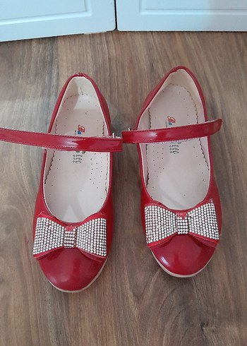 Kız Çocuk Kırmızı Fiyonklu Babet - Görsel 5