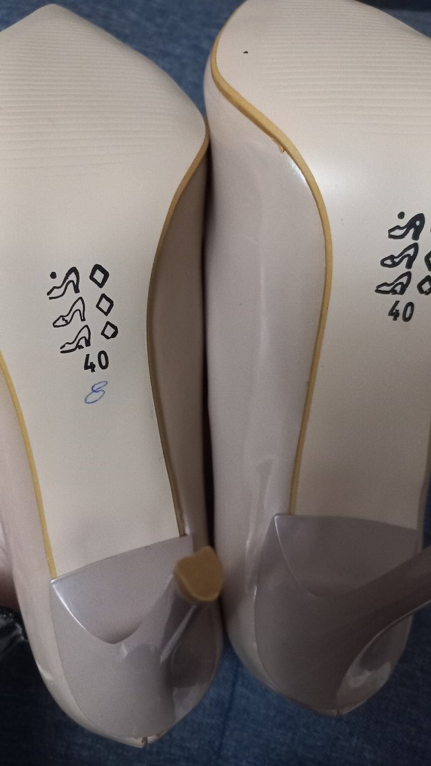 Bej Topuklu Stiletto Kadın Ayakkabı - Görsel 3