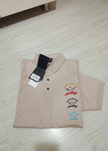 Bej Erkek Kısa Kollu Polo Tişört