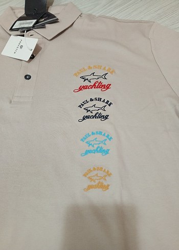3xl Beden ten rengi Renk Bej Erkek Kısa Kollu Polo Tişört