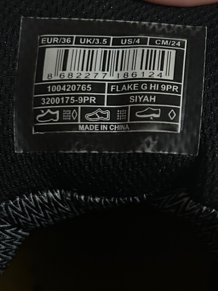 Siyah Yılan Desenli Erkek Street Wear Bot - Görsel 3