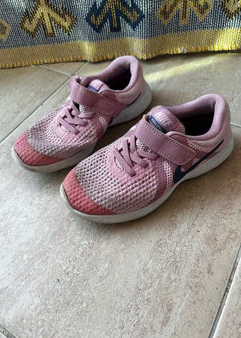 Kız Çocuk Pembe Cırt Cırtlı Sneakers - Görsel 2