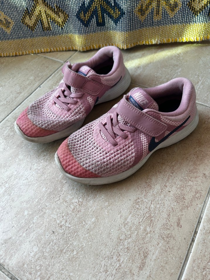 Kız Çocuk Pembe Cırt Cırtlı Sneakers - Görsel 2