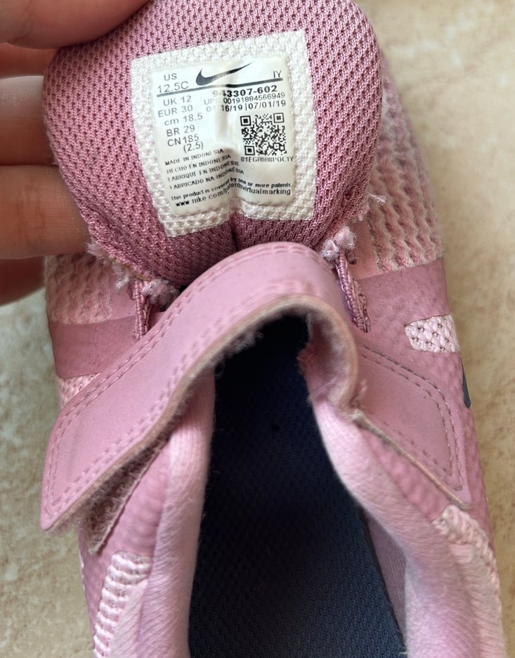 Kız Çocuk Pembe Cırt Cırtlı Sneakers - Görsel 3