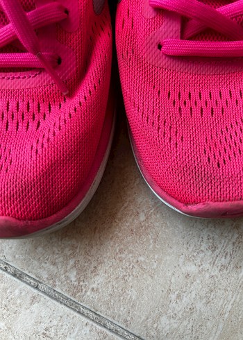 Pembe Bağcıklı Kadın Spor Ayakkabı - Görsel 2