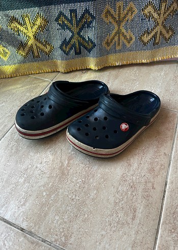 Koyu Mavi Erkek Çocuk Terlikler Velcro - Görsel 2