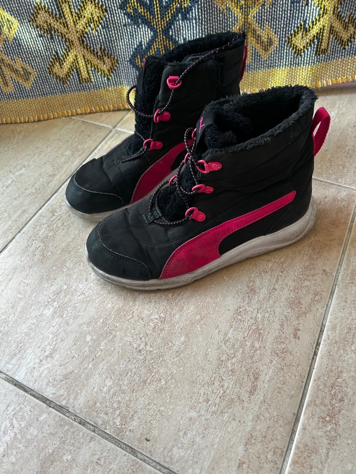 Renkli Bağcıklı ve Cırt Cırtlı Kız Botu - Görsel 2