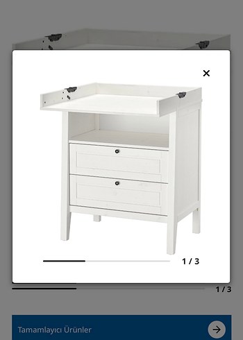 İkea sundvik alt değiştirme masası/ünitesi - Görsel 4